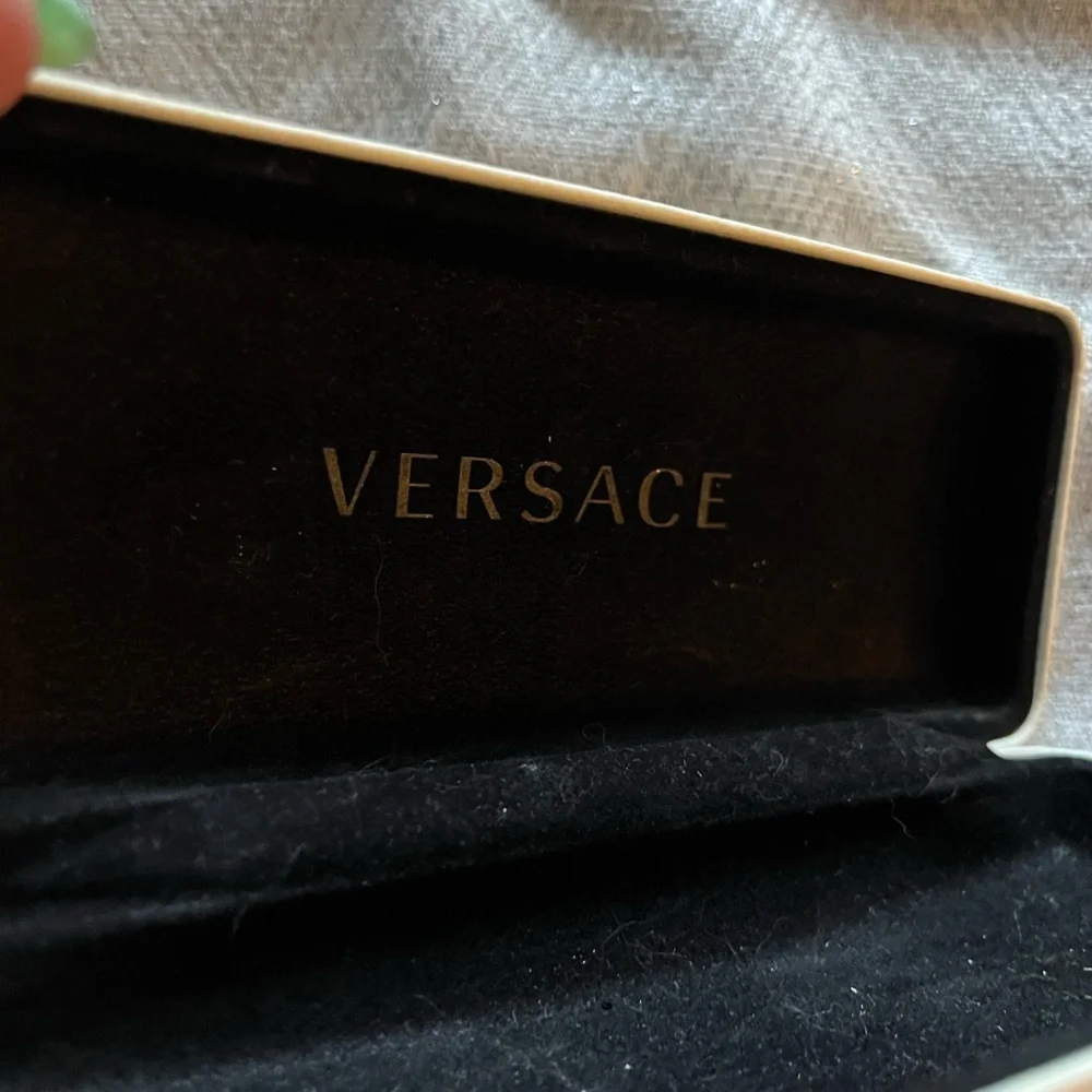 Versace White Glasses Case